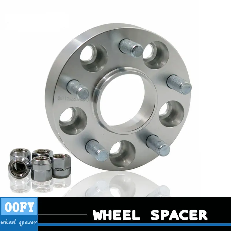 1 pair/ car aluminum wheel spacer adapter hub flange 5 114.3 30mm for