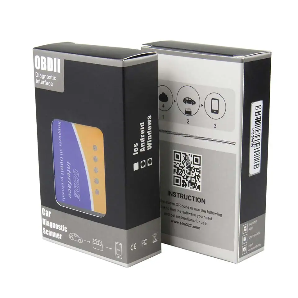 Super ELM327 Bluetooth V1.5 PIC18f25k80 Chip OBDII Diagnostic Scanner  (1)