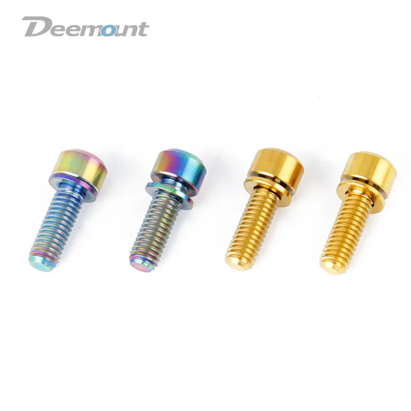 Deemount 4 шт. M6 * 16/18/20 Вт/шайба из титанового сплава велосипедный дисковый тормозной