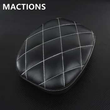 

Black Mototcycle Rear Passenger Diamond Seat Leather For Harley Sportster Forty Eight XL 1200 883 72 2010-2016