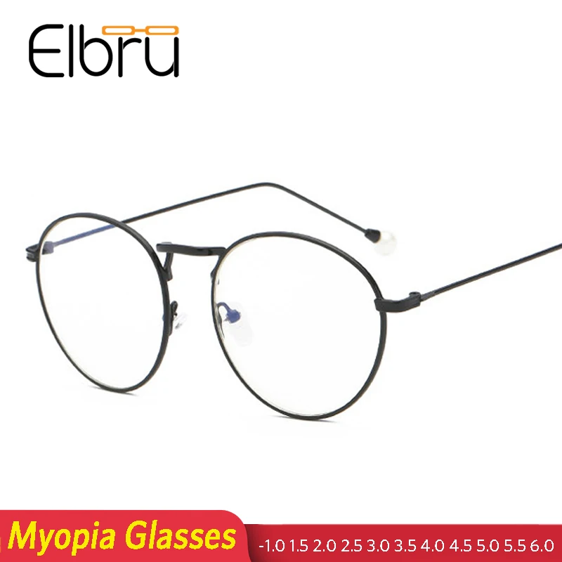 Elbru Women Finished Myopia Glasses With Diopters 1 0 1 5 2 0 2 5 3 0 3 