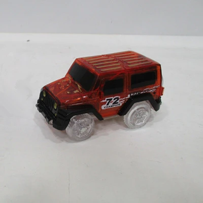 Светодиодный лиминовый автомобиль для волшебной дорожки электроники игрушки с мигающими огнями забавные DIY игрушки автомобили подарки для детей - Цвет: Red