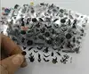 Autocollants noirs pour ongles, étiquette adhésive pour Nail Art, motif crâne, en dentelle, Halloween, 3D, transfert de décalcomanies, 24 feuilles en 1 ► Photo 3/5