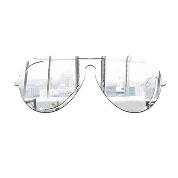 

Funlife modern simple art wall stickers creative sunglasses stickers three-dimensional mirror acrylic wall stickers MS361013