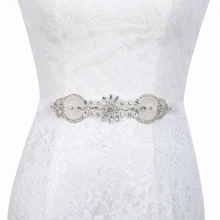 Inofinn Z05 хрустальные свадебные аксессуары атласный ремешок для свадебного платья Свадебная лента на талии поясом для свадьбы вечернее платье для выпускного вечера