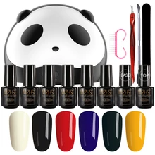 MIZHSE набор для дизайна ногтей 36 Вт УФ светодиодный светильник для ногтей Гель-лак набор для маникюра 8 шт. УФ-Гель-лак Полупостоянный УФ-набор для маникюра