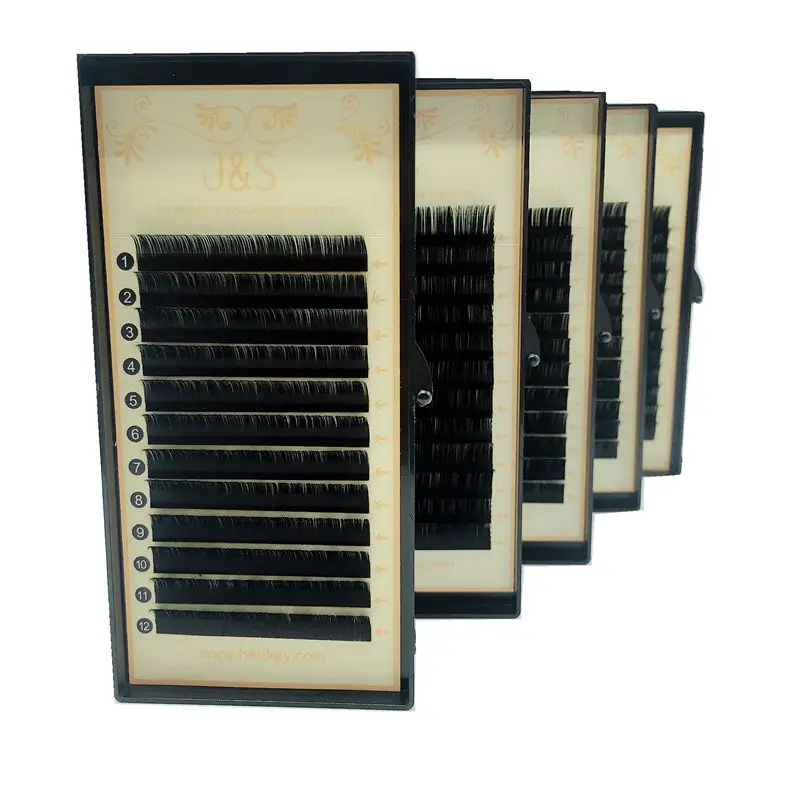 Online J   S B C D Curl 0.10mm 5 pc lot hankdmade individu Mink ekstensi bulu mata bulu mata