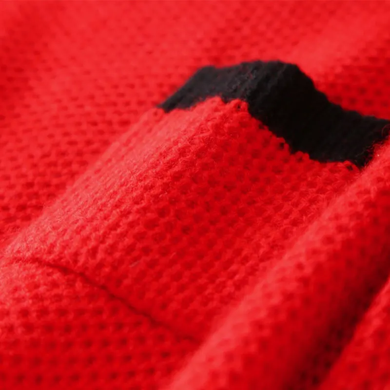 Высококачественный кашемировый 100 свитер для женщин с вырезом лодочкой и длинным рукавом красный свитер с карманами женский осенний зимний кашемировый свитер