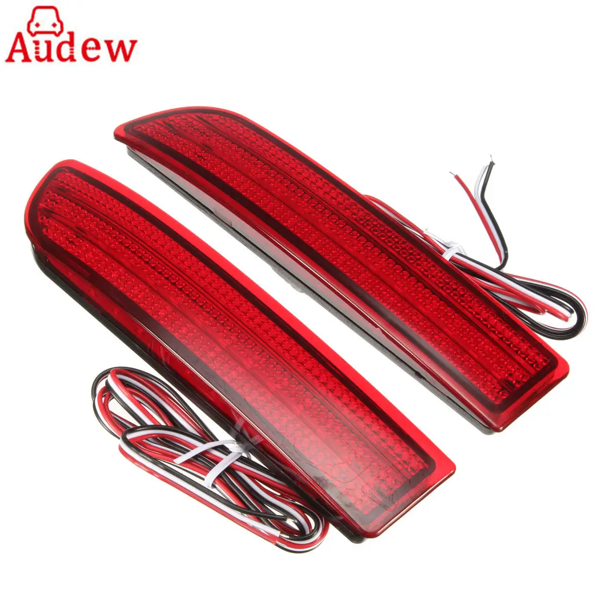 

Pair LED Rear Bumper Reflector Tail Brake light Red Lens For Toyota RAV4 Scion xD
