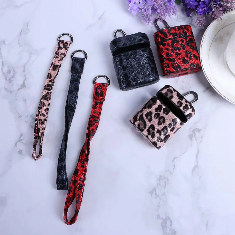 Bluetooth Wireless Headphone Case For Airpods Apple Cases Leather Keyring Cover For Airpods 2 Protector Charging Leopard Air Pod Bluetooth Wireless Headphone Case For Airpods Apple Cases Leather Keyring Cover For Airpods 2 Protector Charging Leopard Air Pod