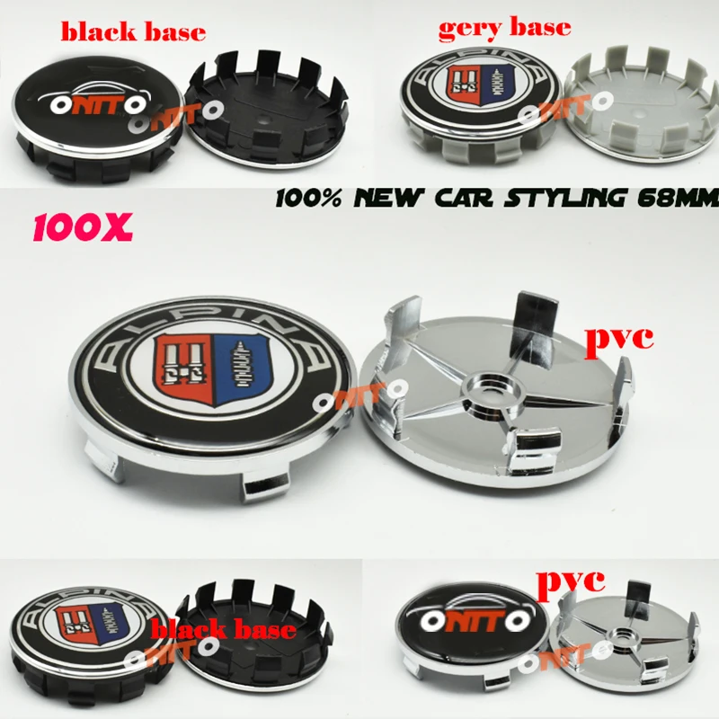 

100pcs 68mm PVC 5pins /10Clips abs Car Wheel Hub caps label car emblem 6.8cm 2.68" Car Wheel Rim covers for bmw X1 X3 X4 X5