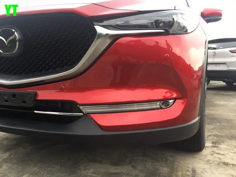 Авто Передние противотуманные фары крышка лампы отделка стикер для Mazda CX-5 cx 5,4 шт./компл