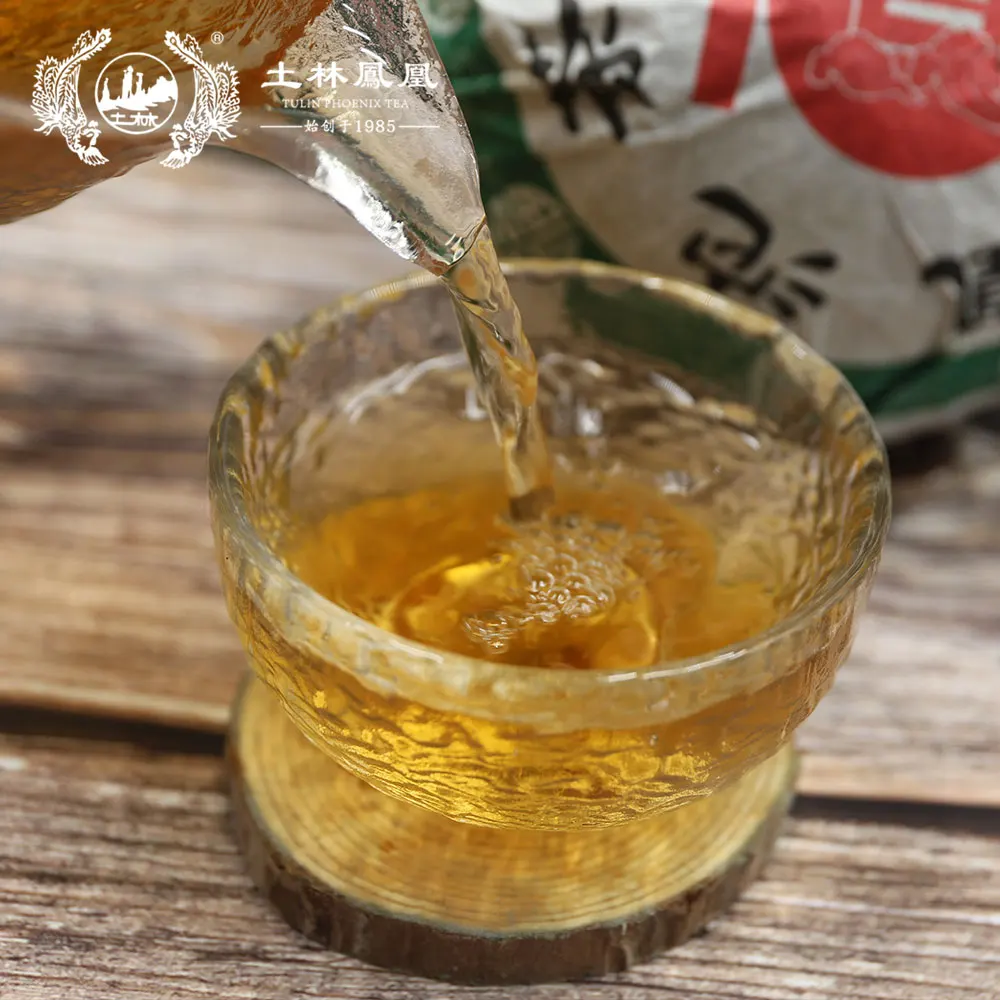 Тулин Феникс 2011 Pu-erh "Fu" сырой Pu-erh Tuocha Китай Cha 336 г