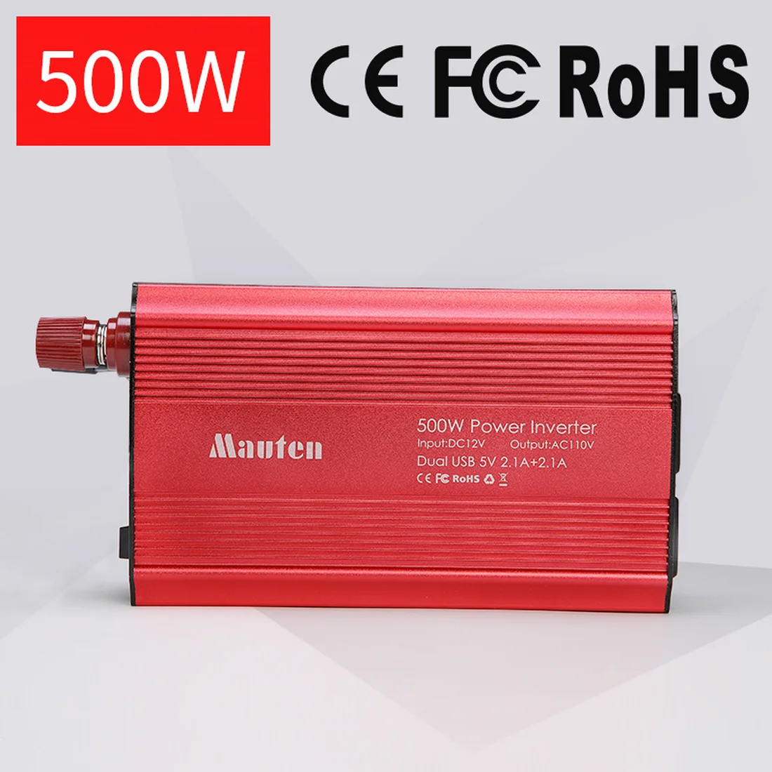 

Factory Price 1 Pcs DC 12V 110V 500W US Standard Inverter Car Inverter Power Converter Booster With USB4.2A Design