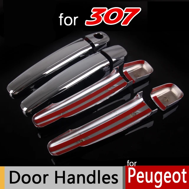 for Peugeot 307 307sw 307cc Accessories Chrome Trim Chromium Styling Door  Handles Cover Sticker Exterior Decoration Car Styling - AliExpress