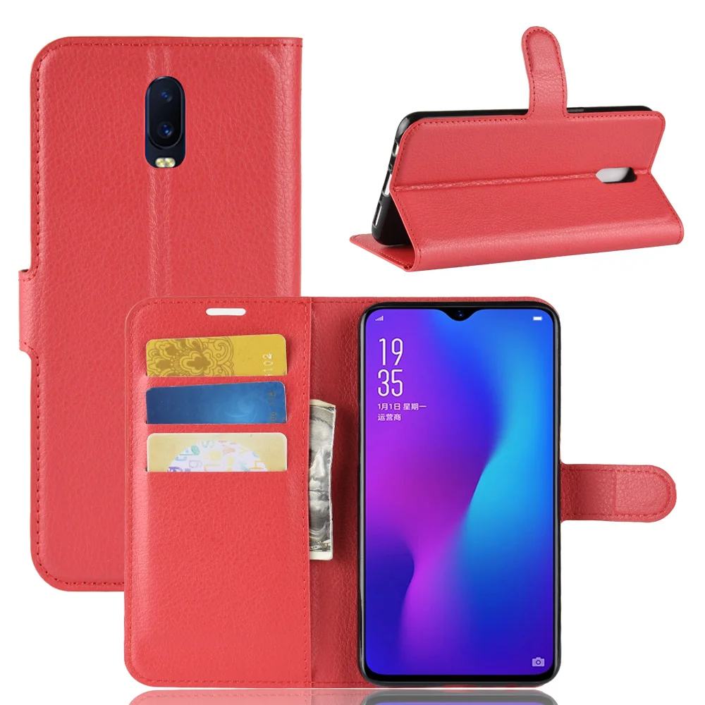 For OPPO R17 New Protective Phone Case For OPPO R17 6.4inch Smart Cell Phone PU Leather