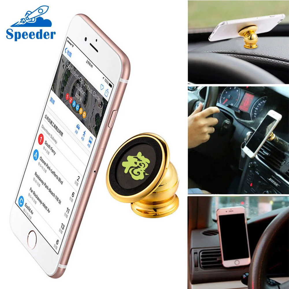 

Universal Magnetic Holder 360 Degree Rotation Metal Car GPS Magnet mount Phone Holder For iphone Smart Phone