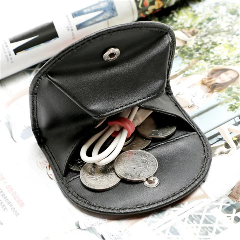 

2018 Genuine leather Man Coin Purses Women's Small Change Money Bags Pocket Wallets Key Holder Case Mini Pouch Zipper Popular