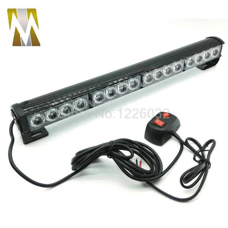 Yellow White Blue Amber Red Green 16 LED High Power Strobe Light Fireman Flashing Police Emergency Warning Fire Flash Car Truck