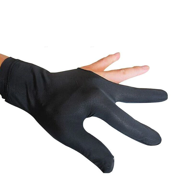 

Billiard Three Finger Gloves High Elasticity Thin Cue Snooker Durable Unisex Accessory &T8