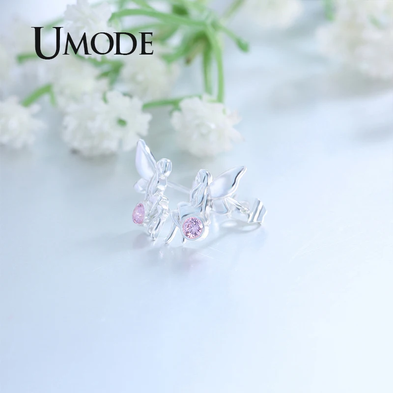 Женские маленькие серьги пусеты UMODE Angel милые Elf для девушек модные украшения