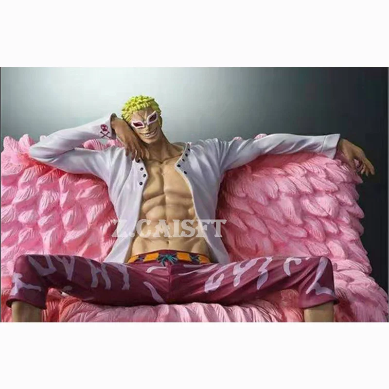 25 см статуя один кусок donquixote doflamingo GK Seven Warlords Of The Sea бюст Коллекционная модель игрушечная коробка H45