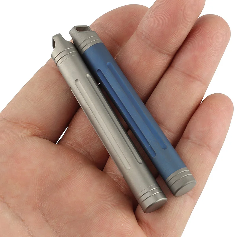 

Titanium Alloy Seals Waterproof Toothpick-Holder Earwax Spoon Canister Bottle Edc