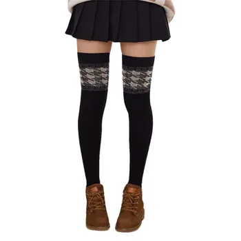 

Winter Warm Leg Warmers Cable Knit Knitted Crochet High Long Socks Leggings Sock Thicken casual meia dropshipping 40mi16