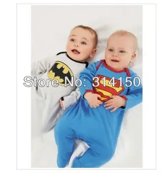 

FREE SHIPPING----baby boy cute model romper boy superman one-piece children long sleeves rompers infant cotton jumpsuit 1pcs