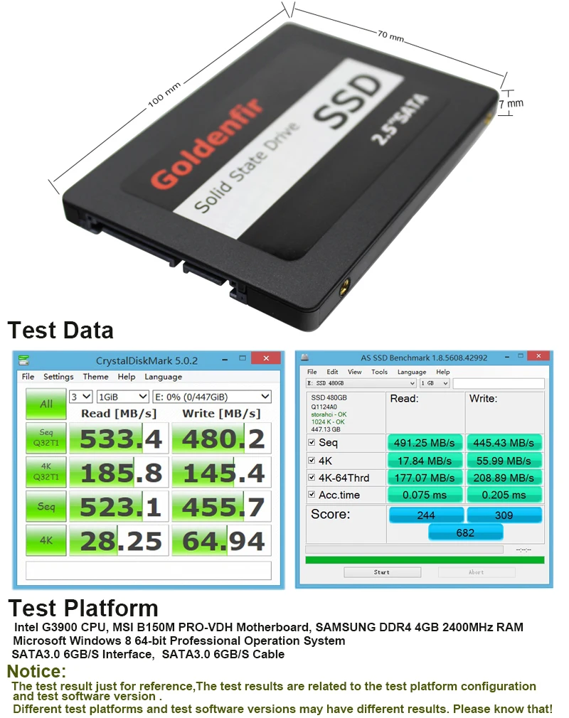 SSD SATA3 2,5 inch 1 ТБ 960 GB 480G 240 GB 120 GB 60 GB жесткий диск HD Жесткий диск твердотельных дисков 2,5 "внутренний SSD 128 GB 256 GB