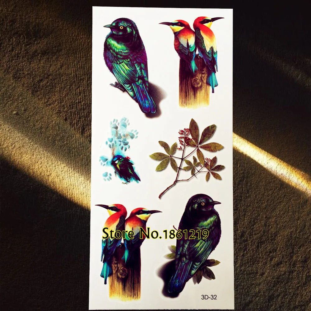 Online kopen wholesale cartoon vogel tattoos uit china cartoon ...