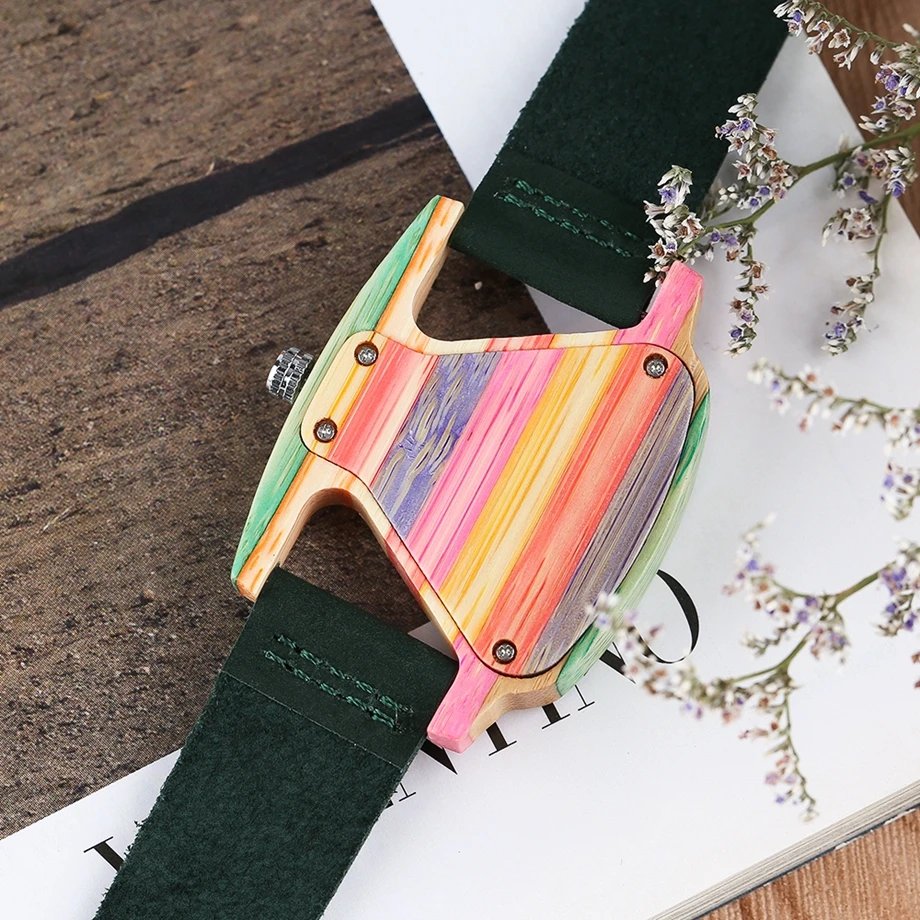 YISUYA Women Bamboo Wrist Watch Fresh Colorful H Dial Wooden Quartz Ladies Watches Top Brand Women Sport Timber Watch Relojes1 (12)