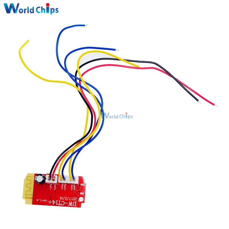 Цифровая плата усилителя звука 3 7 В 5 Вт двойная пластина DIY bluetooth колонка