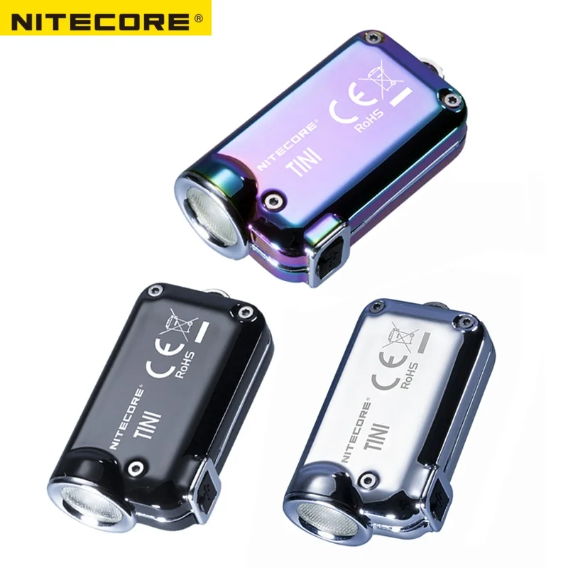 Nitecore TINI SS USB TINISS перезаряжаемая стальная светодиодная подсветка ключа CREE XP G2 S3 LED