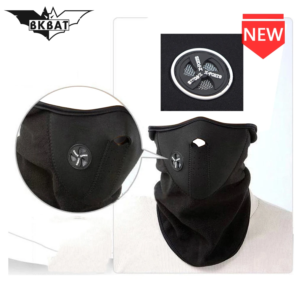 BKBAT Motorcycle Mask Summer Balaclava 2 pieces Skull Ghost Maske Biker