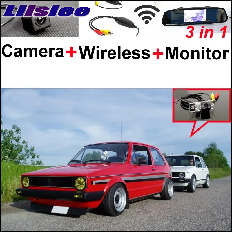 

Liislee Special Rear View Camera Wireless Receiver + Mirror Monitor Parking System For Volkswagen VW Rabbit Caribe Cabrio A3 1H