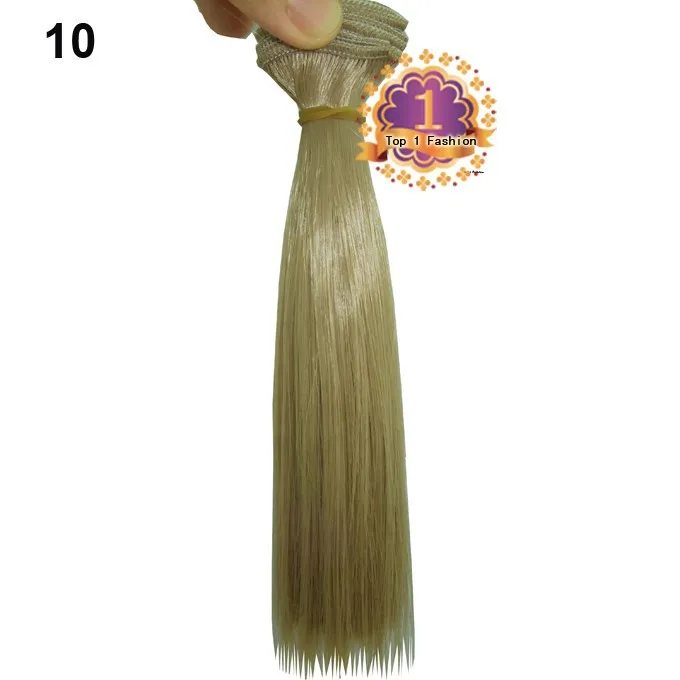 15 см* 100 см локон коричневый falxen золотой черный хаки натуральный цвет BJD прямые кукольные парики волосы для 1/3 1/4 BJD diy