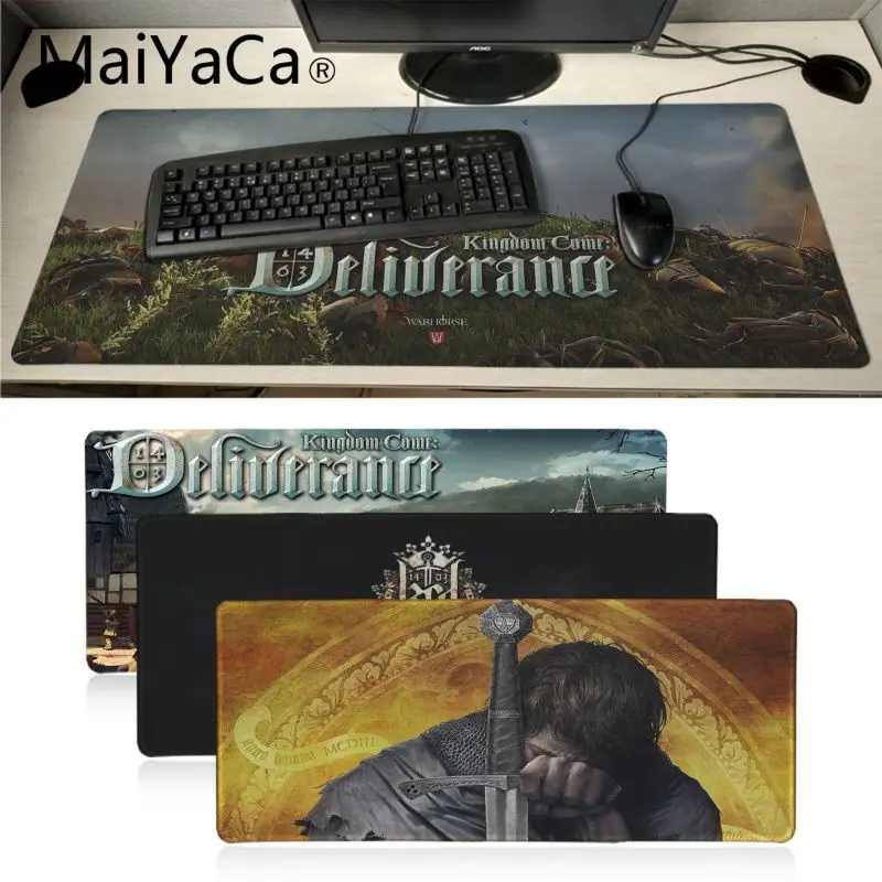

MaiYaCa Kingdom Come Deliverance mouse pad gamer Unique Desktop Pad Laptop PC Computer pad xl Durable Rubber Large Mousepads