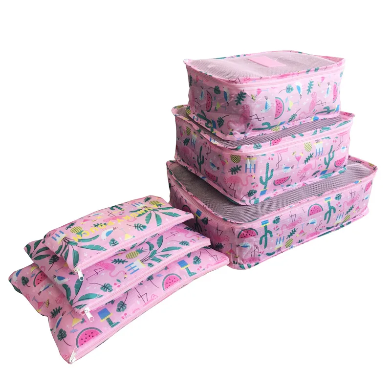  6pcs/set Travel Organizer Storage Bags Portable Luggage Organizer Clothes Tidy Pouch Suitcase Packi - 32965828651