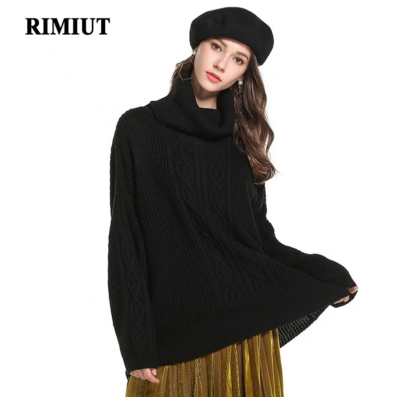 Rimiut Big Size Loose Women Winter Autumn Long Sleeve Sweaters Pullover Knitted Elegant Lady Casual Home Wear Sweater Tops Sweaters