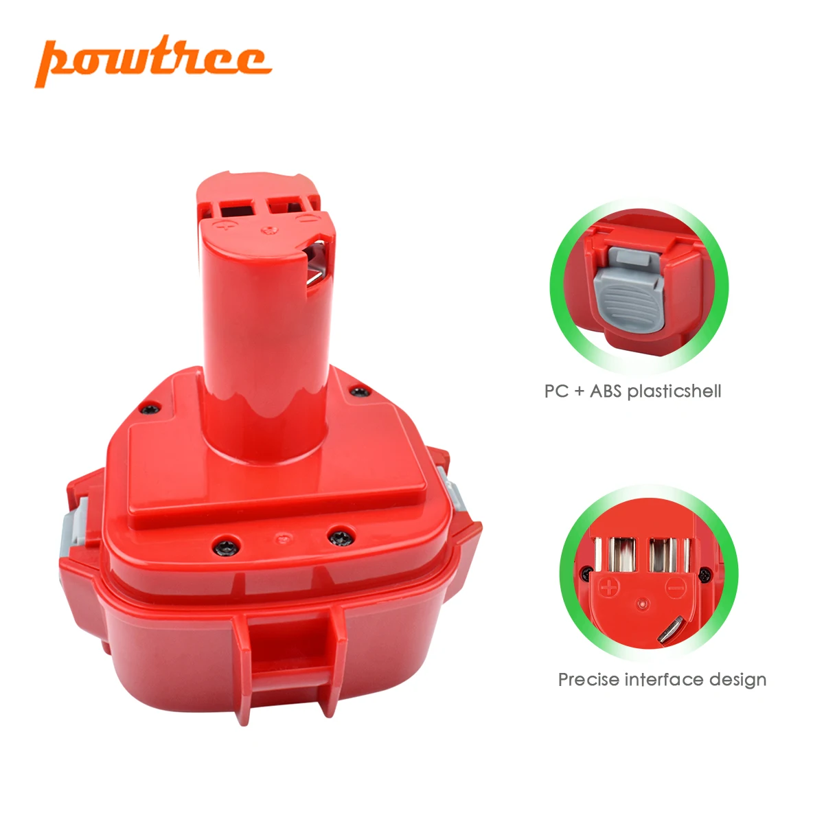 Powtree для Makita 12 в 2000 мАч Ni MH аккумуляторные электроинструменты батарея Drill PA12 1220 1222