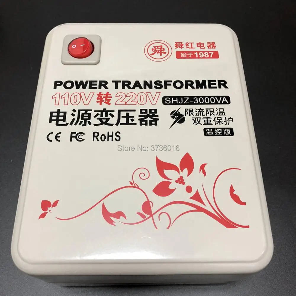 

3000 watt voltage transformer for 110v to 220v electricity transformer