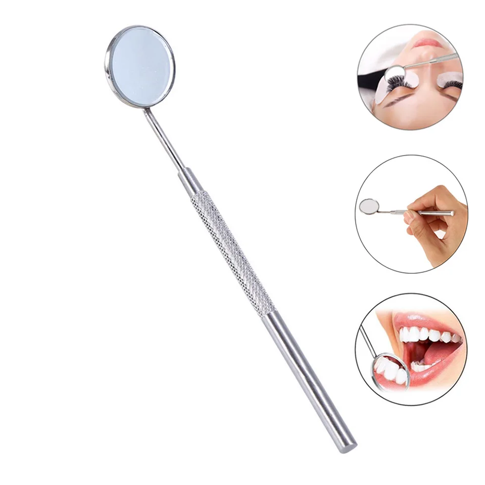 Нержавеющая сталь смотровое зеркало для наращивания ресниц, Зубное зеркало инструмент для рта, наращивание ресниц зеркало
