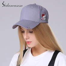 Sedancasesa 새로운 야구 모자 여름 여행 해변 태양 보호 면화 트럭 모자 반지 야구 모자 여자 snapback(China)