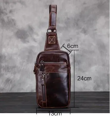 AETOO верхний слой масла Воск кожа для мужчин ретро нагрудный пакет для отдыха летняя маленькая модная сумка