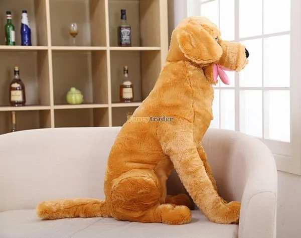 Fancytrader   37'' 95cm Lovely Soft Cute Plush Giant Emulational Brown Dog Toy, Free Shipping FT50191(16)