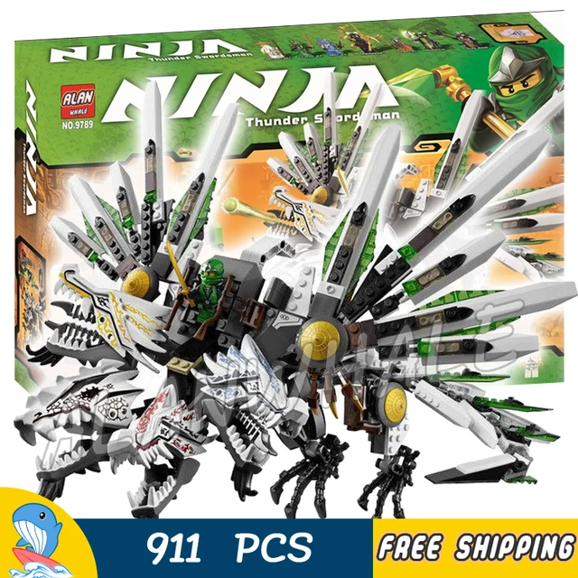 911pcs Ninja Epic Ultra Dragon Battle Great Devourer Snake Prison