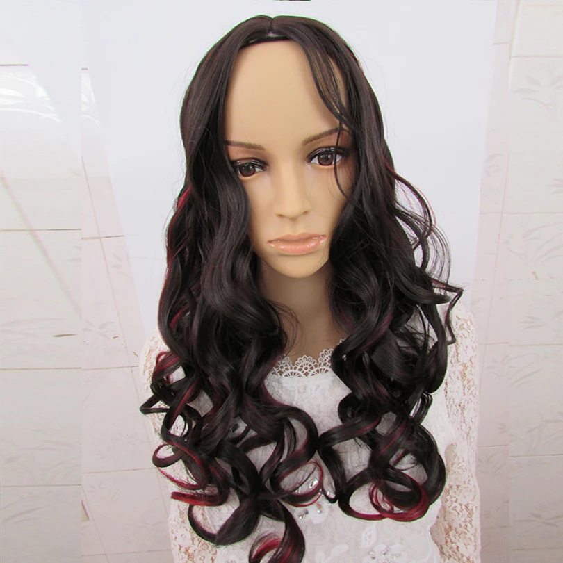Free shipping Synthetic Hair Long Wavy Cosplay Wigs Lace Front Wig Natural Heat Resistant For White Women |