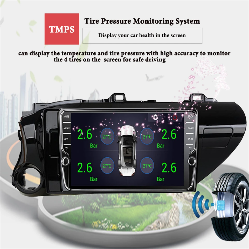 Perfect Android 9.1 4GB 64GB Octa Core Car DVD Player For Toyota Hilux 2012 - 2015 Car Radio Multimedia GPS Navigation AUX Tape Recorder 14