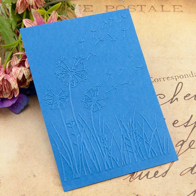 KSCRAFT Dandelion Embossing Folders for DIY Scrapbooking Paper Craft/Card Making Decoration Supplies